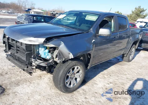 2021 Chevrolet Colorado 2Wd Short Box Lt from USA, damaged, VIN 1GCGSCEN1M1212677